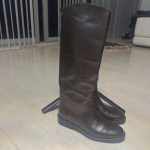 2025 Massimo Dutti Dark Brown rider  Boots 39/ 9